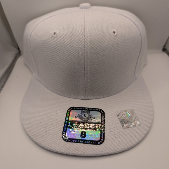 White Fitted Cap - Picture 1 of 2